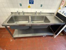 Stainless Steel Double Sink Unit