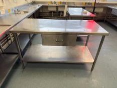 Stainless Steel Prep Table With Drawer