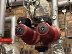 Grundfos UPS 65-120 F Twin-Head Inline Circulator Pump 3x400V 1.45-1.85kW P/N 96550301