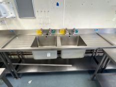 Stainless Steel Double Sink Unit