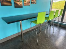 4 x Bar Stools & Side Unit