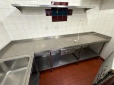 Stainless Steel Table With Drawer