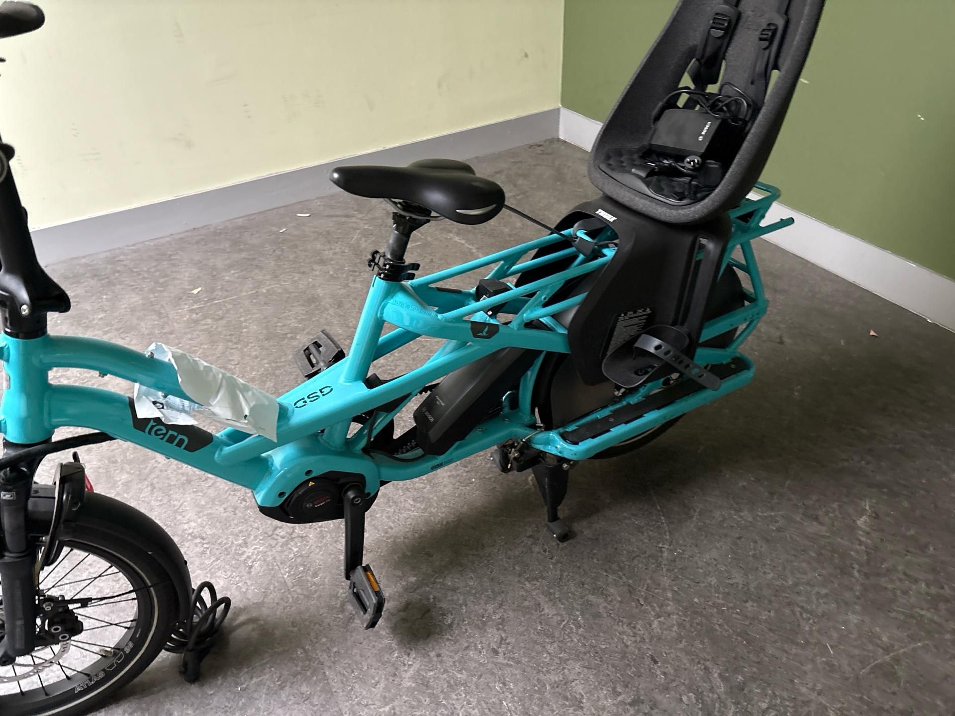Tern Electric Bicycle With Child Seat - Image 10 of 14