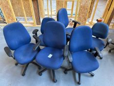 Adjustable Office Chairs Blue X 6