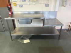 Stainless Steel Table With Drawer