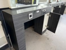 Single Sided Salon Styling Station