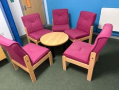 5 x Lounge Chairs & Coffee Table