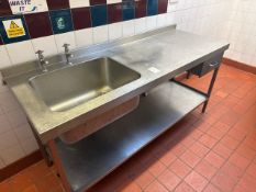 Stainless Steel Sink Unit With Drawer