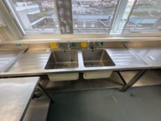 Stainless Steel Double Sink Unit