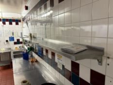 Stainless Steel Wall Shelf x3