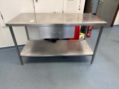 Stainless Steel Preparation Table With Drawer