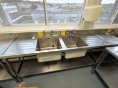 Stainless Steel Double Sink Unit
