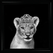 Princess Cub Silver Liquid Wall Art