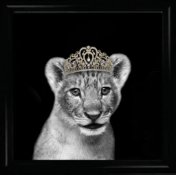 Princess Cub Gold Liquid Wall Art