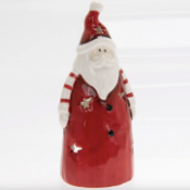 Large Santa Red Tealight Holder