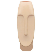 Large Pink Easter Island Face Vase