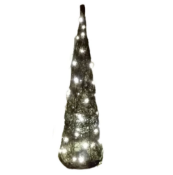 Brown LED Christmas Tree Cone Decoration