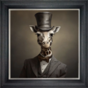 Dressed Up Male Giraffe