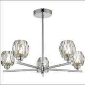 Idina 5 Light Polished Chrome Ceiling Light