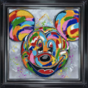 Mickey Mouse White Frame Wall Art