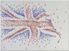 Hand Painted Union Jack Flag Canvas