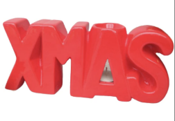 Xmas Red Tealight Holder