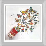 Butterfly Can Liquid Wall Art