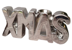 Xmas Chrome Tealight Holder x10