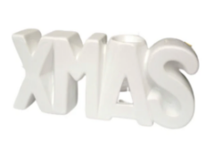 Xmas White Tealight Holder