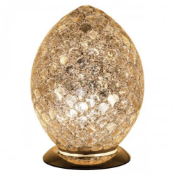 Mosaic Gold Tile Glass Egg Lamp