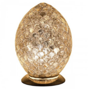 Mosaic Gold Tile Glass Egg Lamp