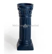 Corinthian Column Ceramic Vase Blue