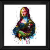 Mona Lisa Colour Liquid Wall Art