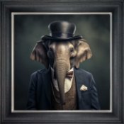 Dressed Up Male Elephant