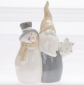 Large Santa & Snowman x10