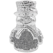 Silver Sparkle Snowman