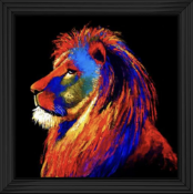Colour Lion Liquid Wall Art