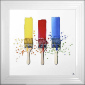 Paintbrushes Liquid Wall Art