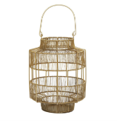 Enzo Small Gold Wire Lantern