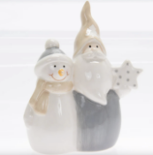 Small Santa & Snowman x5