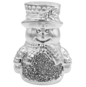 Silver Sparkle Snowman x5