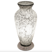 Mosaic Black Glass Vase Lamp