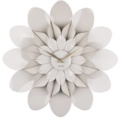Warm Grey Karlsson Flower Wall Clock