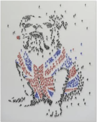 Hand Painted British Bulldog Canvas