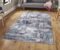 Modern Pink/Blue Rug