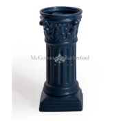 Corinthian Column Ceramic Vase Dark Blue
