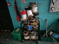 Assorted Electrical Cable & Trolley