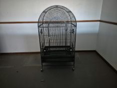 Metal Bird Cage On Casters