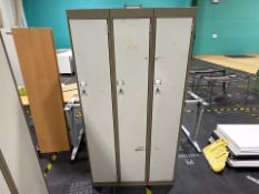 Nest Of Three Metal Lockers