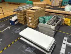 Grey Mobile Shelving Unit